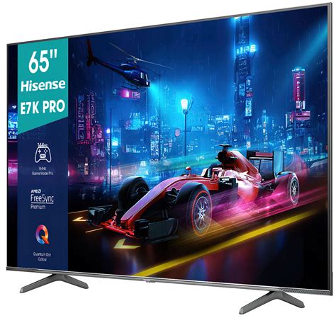 HISENSE LEDN65Q7Q 65" QLED 144hz 4k Smart 144Hz VRR Game Mode PRO; QLED Colour; Dolby Vision.Atmos; AI Picture; AI Smooth Motion; AMD FreeSync Premium; Game Bar; Filmmaker Mode; Voice Control